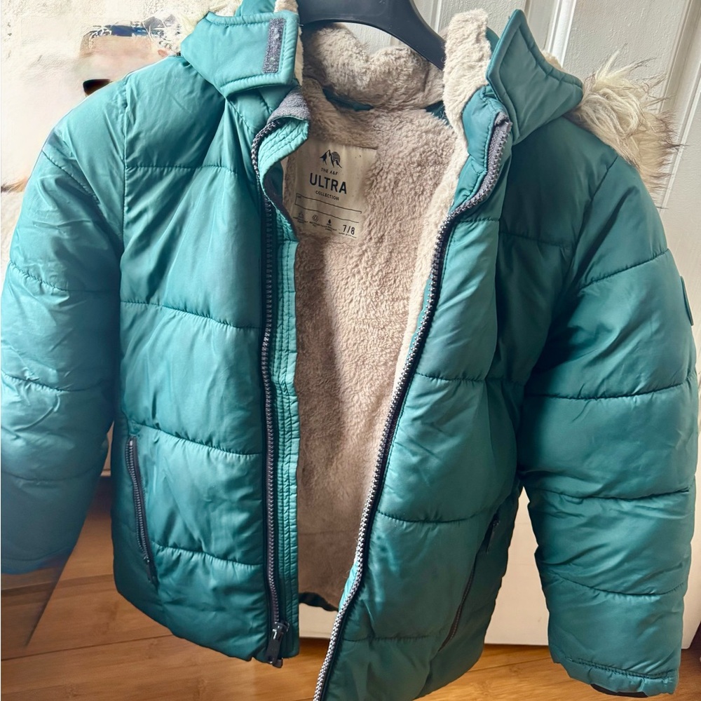 Abercrombie & Fitch Kids Green Puffer Jacket-gently used